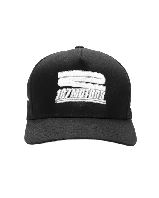 "R187 Motors" 5-Panel Cap - (Black)