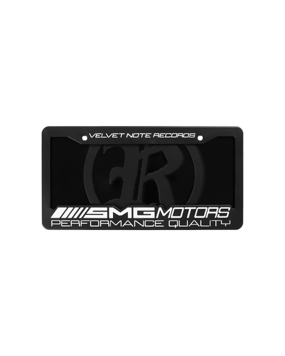 "Embossed Logo License Plate" - (Black)