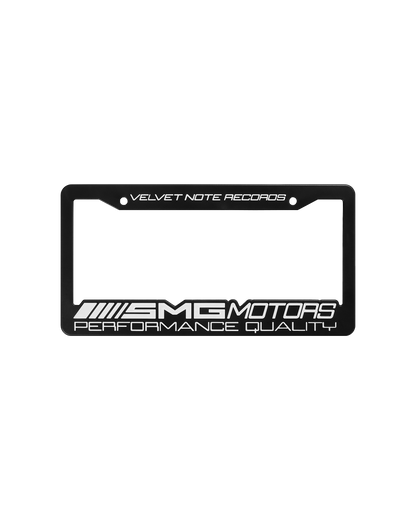 "Embossed License Plate Frame" - (Black)