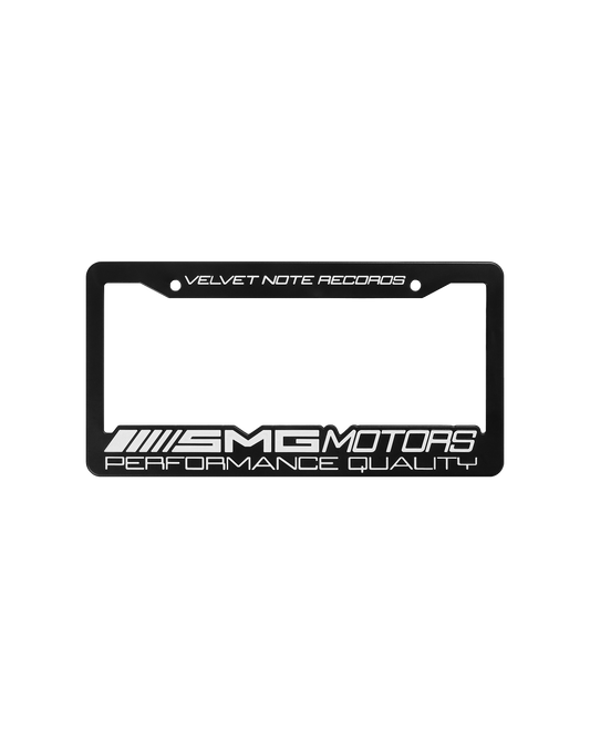 "Embossed License Plate Frame" - (Black)